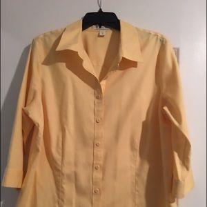 Yellow Coldwater Creek Blouse